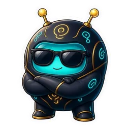Lumo the robot wearing sunglasses