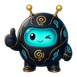Lumo the robot giving a thumbs up